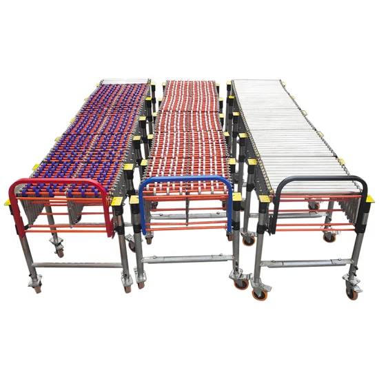 Portable Flexible Roller Conveyor Gravity Roller Conveyor