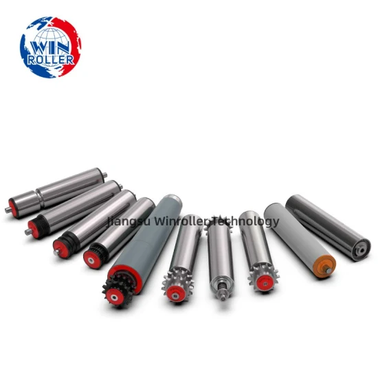 Hot Sale Winroller Stainless Material Conveyor Idler Roller with PU Sleeve for Warehouse Conveyor