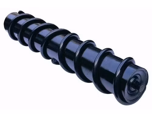 Black Mining Use Belt Conveyor D89mm 108mm Impact Idler Steel Roller Long Life