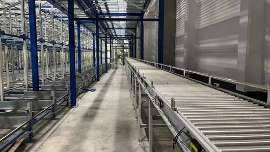 PU PVC Galvanized Roller Conveyor for Pallets Cartons Boxes Crates Logistic Transportation 