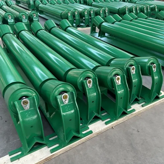 Konweyour DIN Standard Belt Conveyor Carrying Roller for Quarry 