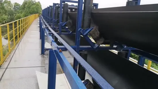 Customized Industrial Overland Fixed Rubber Belt Conveyor for Coal Mine 