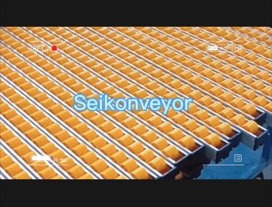 Yellow Roller Rail Roller Track with Conveyor Plastic Roller 